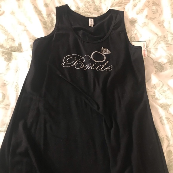 Rhinestone studded bride tank - Picture 3 of 5